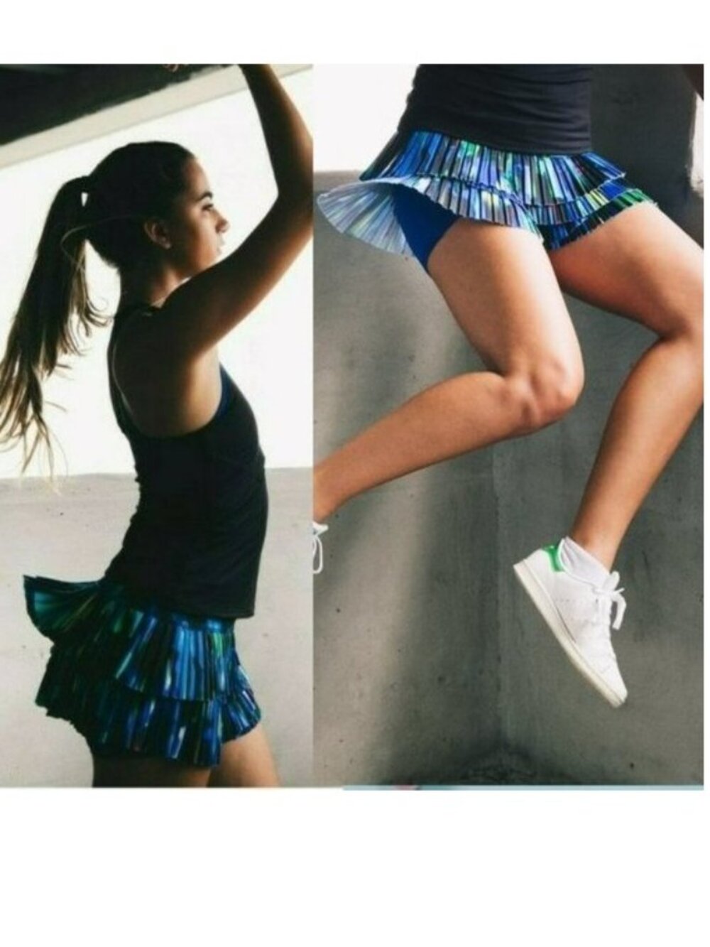 Nwt Lucky In Love Tier Pleated Tennis Skirt Skort w/ Shorts S Small
